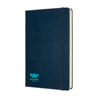 Moleskine Expanded Hard Cover Ruled Notebook, Large - Sapphire Blue - View 3