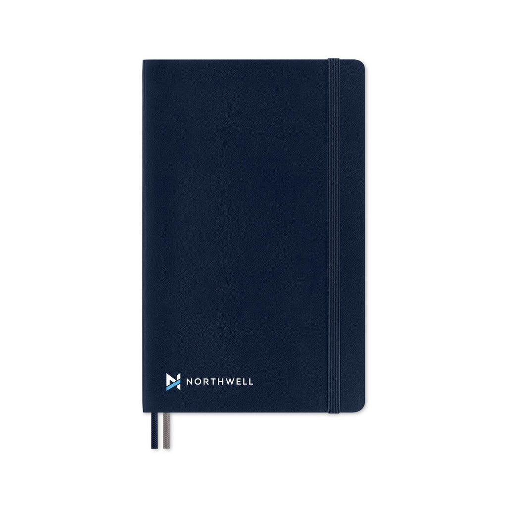Moleskine Expanded Soft Cover Ruled Notebook, Large - Sapphire Blue - View 1