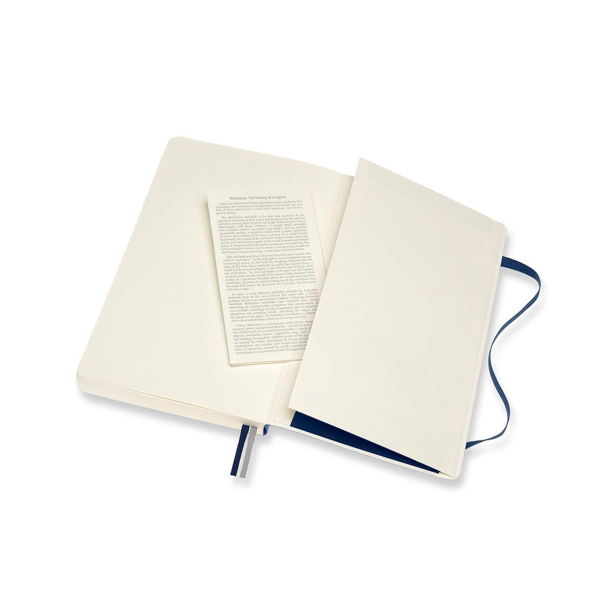 Moleskine Expanded Soft Cover Ruled Notebook, Large - Sapphire Blue - View 4
