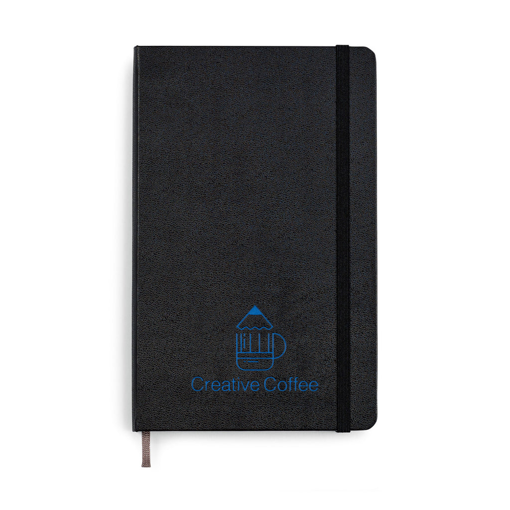 Moleskine Hard Cover Dotted Notebook, Large Debossing - Black - View 1