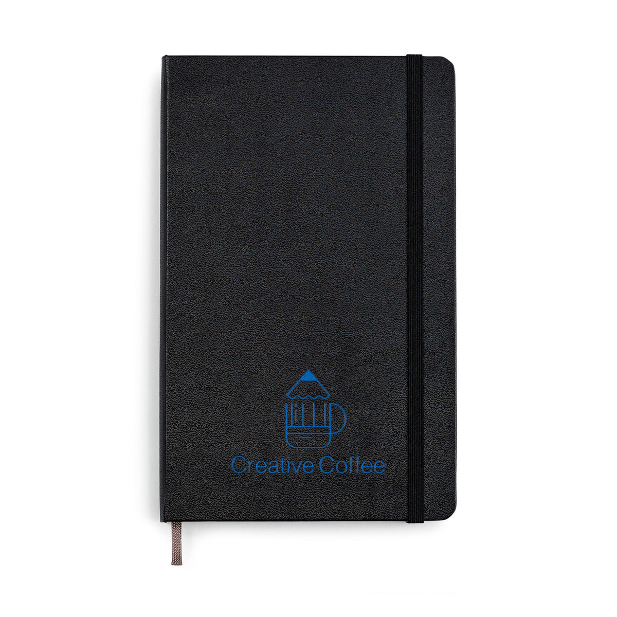 Moleskine Hard Cover Dotted Notebook, Large Debossing - Black - View 1