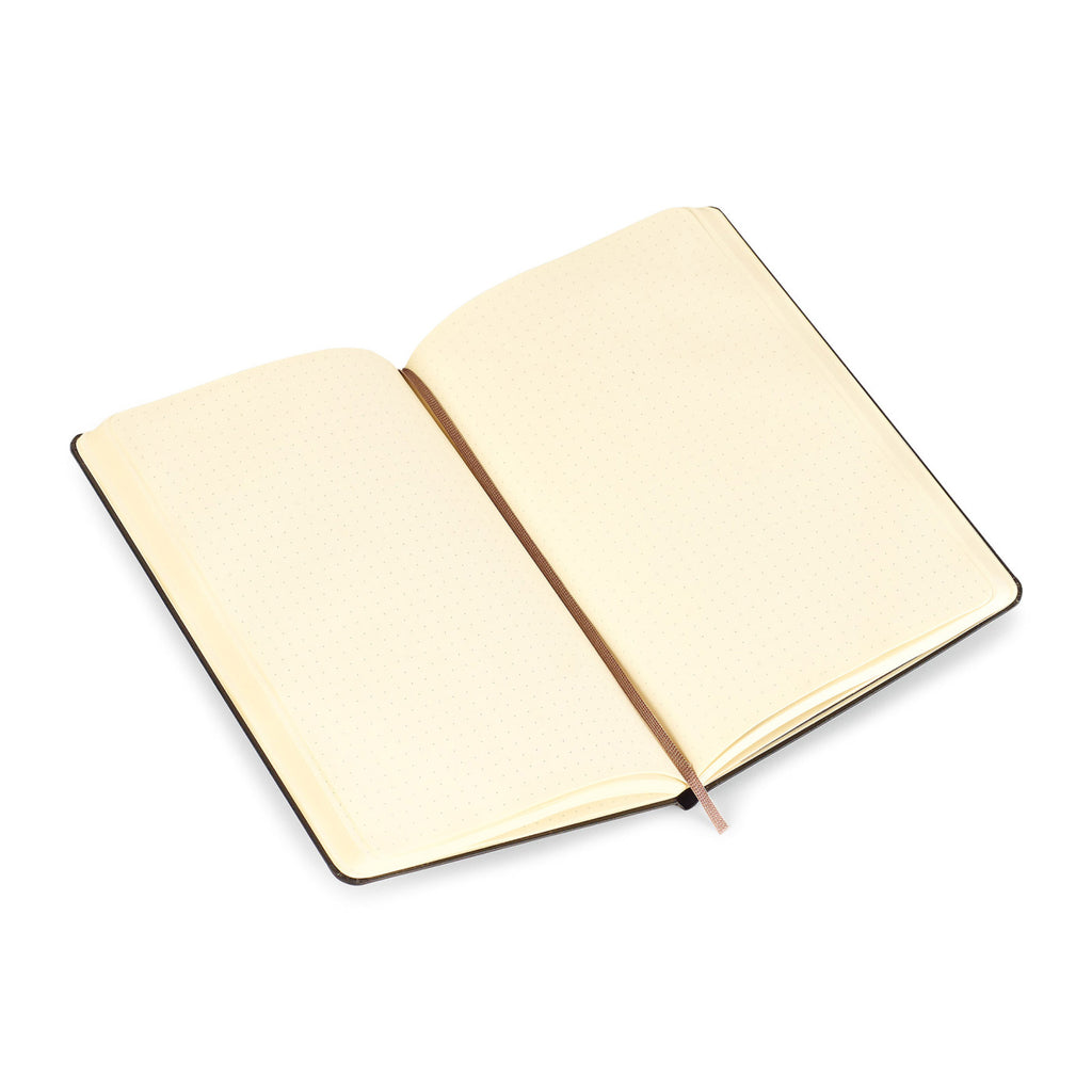 Moleskine Hard Cover Dotted Notebook, Large Debossing - Black - View 3