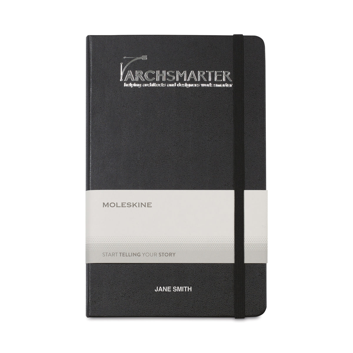 Moleskine Hard Cover Double Layout Notebook, Large - Black - View 1