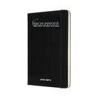 Moleskine Hard Cover Double Layout Notebook, Large Debossing - Black - View 3