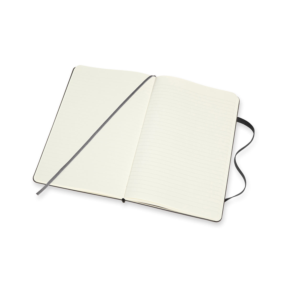 Moleskine Hard Cover Double Layout Notebook, Large Debossing - Black - View 5