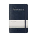 Moleskine Hard Cover Double Layout Notebook, Large Debossing - Sapphire Blue - View 1