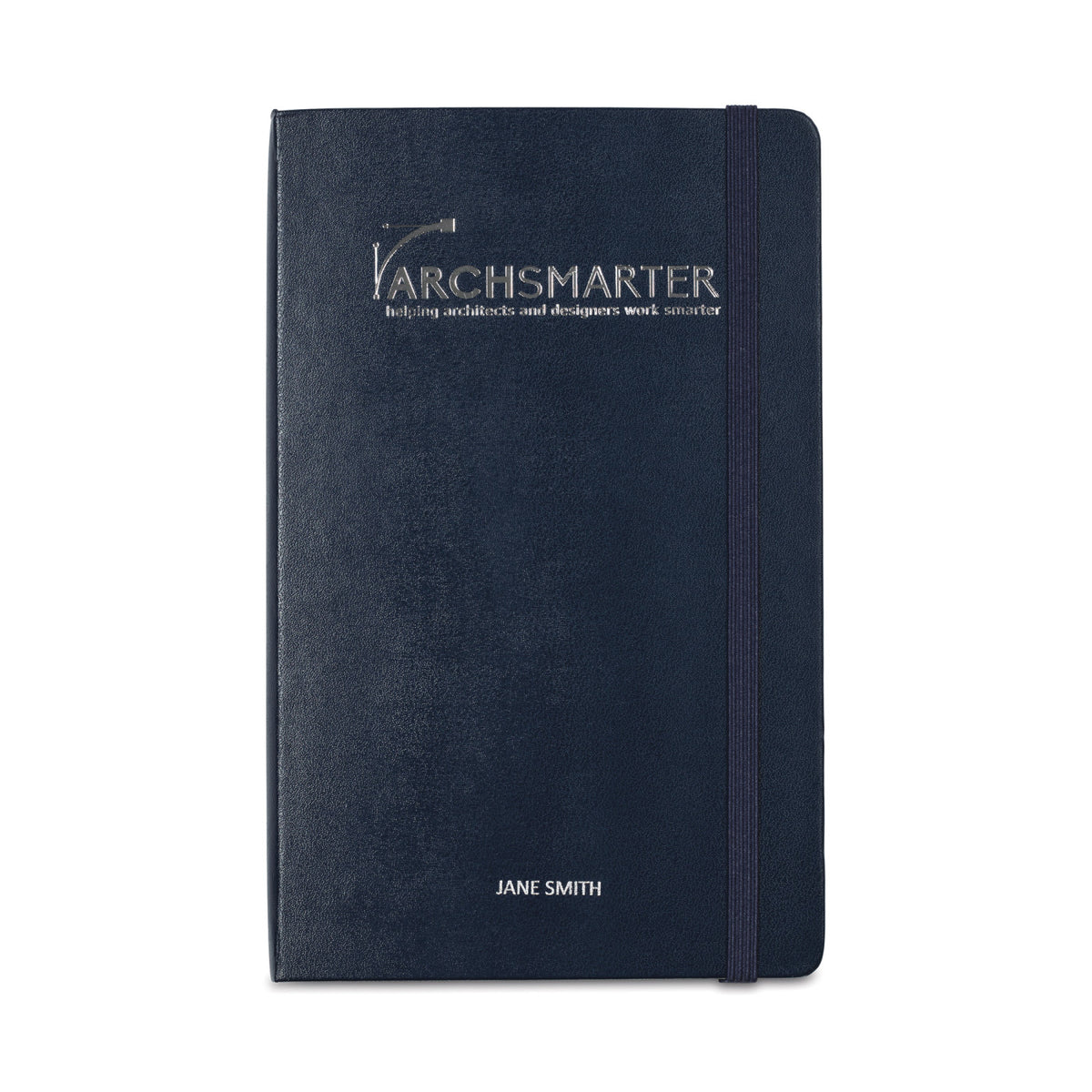 Moleskine Hard Cover Double Layout Notebook, Large Debossing - Sapphire Blue - View 2