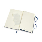 Moleskine Hard Cover Double Layout Notebook, Large Debossing - Sapphire Blue - View 5