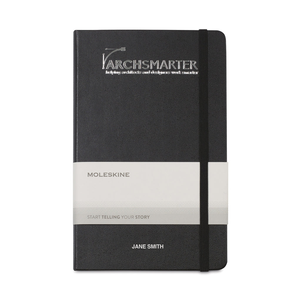 Moleskine Hard Cover Double Layout Notebook, Large Full Color - Black - View 1