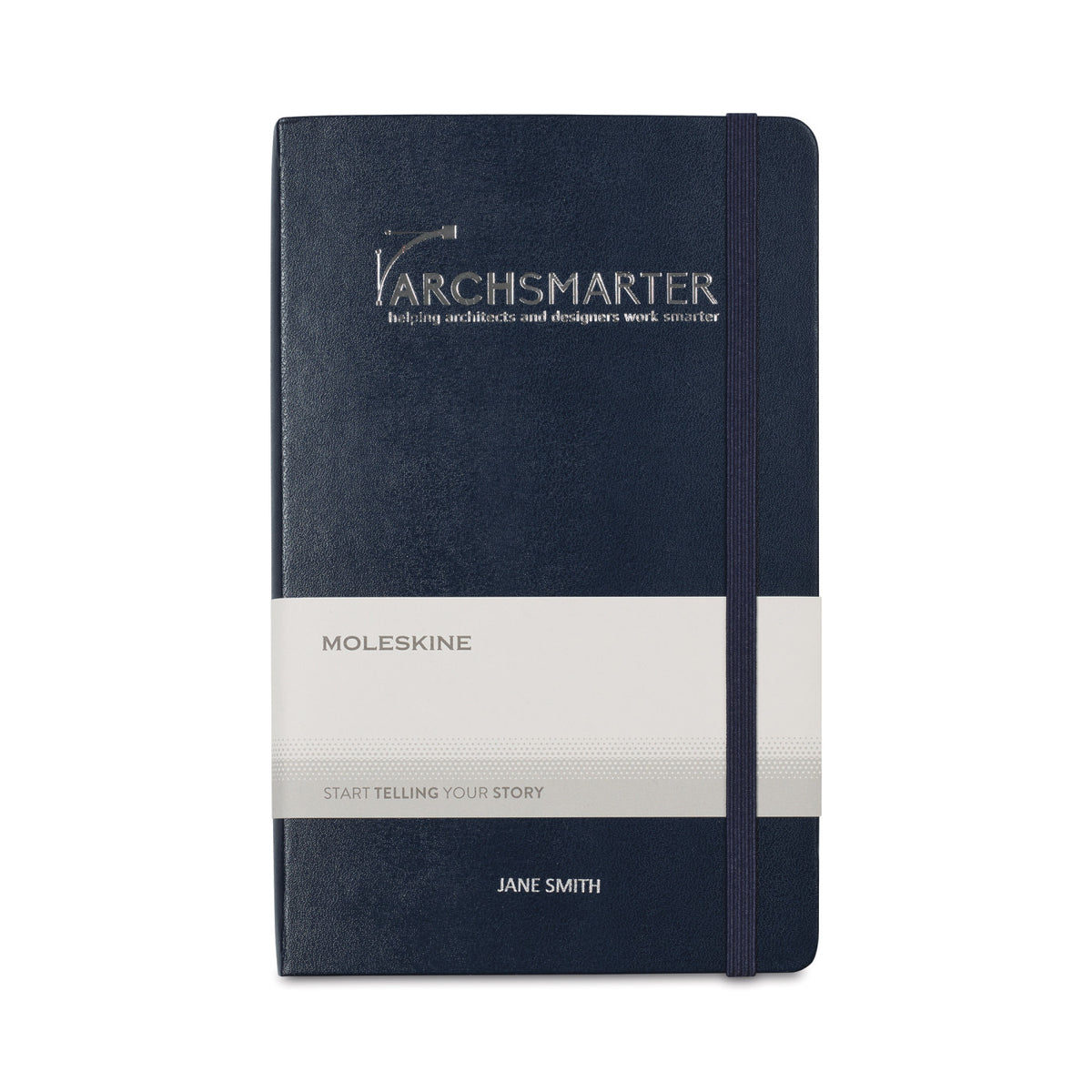 Moleskine Hard Cover Double Layout Notebook, Large - Sapphire Blue - View 1