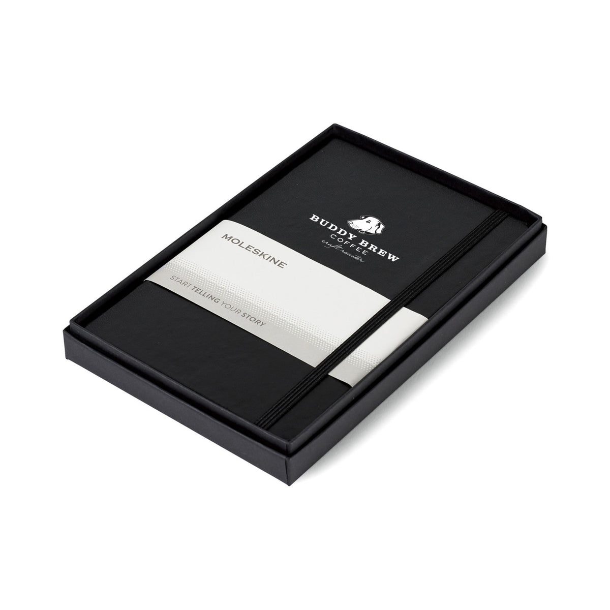 Moleskine Hard Cover Notebook in a Gift Box, Medium Debossing - Black - View 1