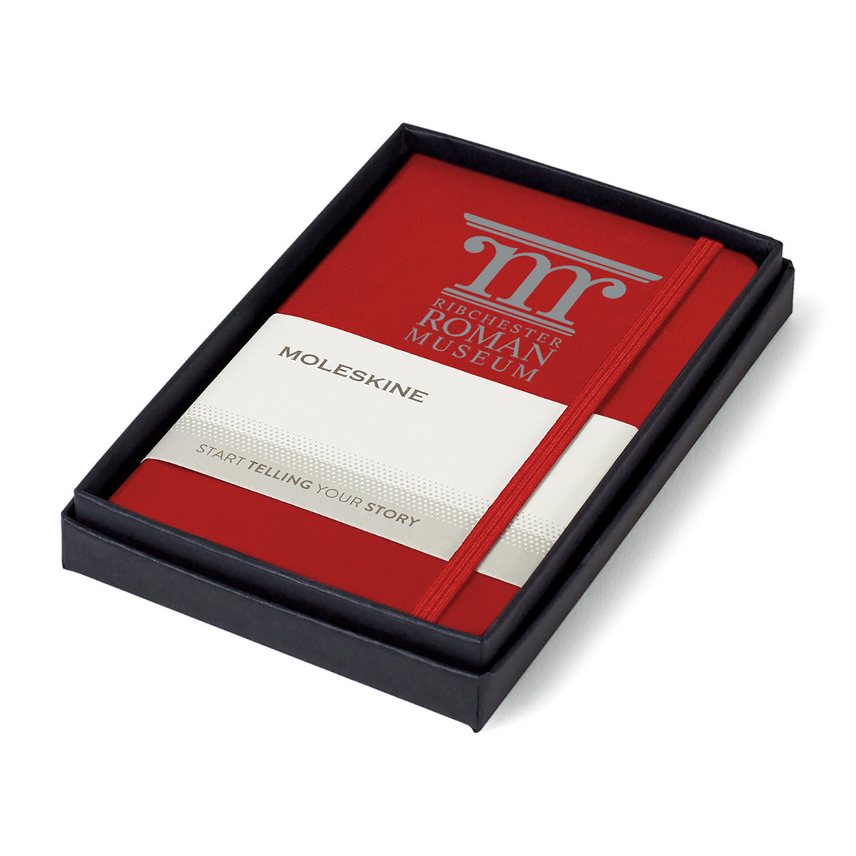Moleskine Hard Cover Notebook in a Gift Box, Pocket Laser Engraving - Red - View 1