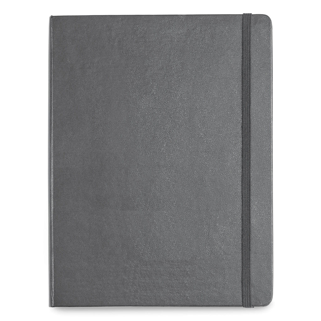 Moleskine Hard Cover Notebook in a Gift Box, X-Large Laser Engraving - Slate Grey - View 2