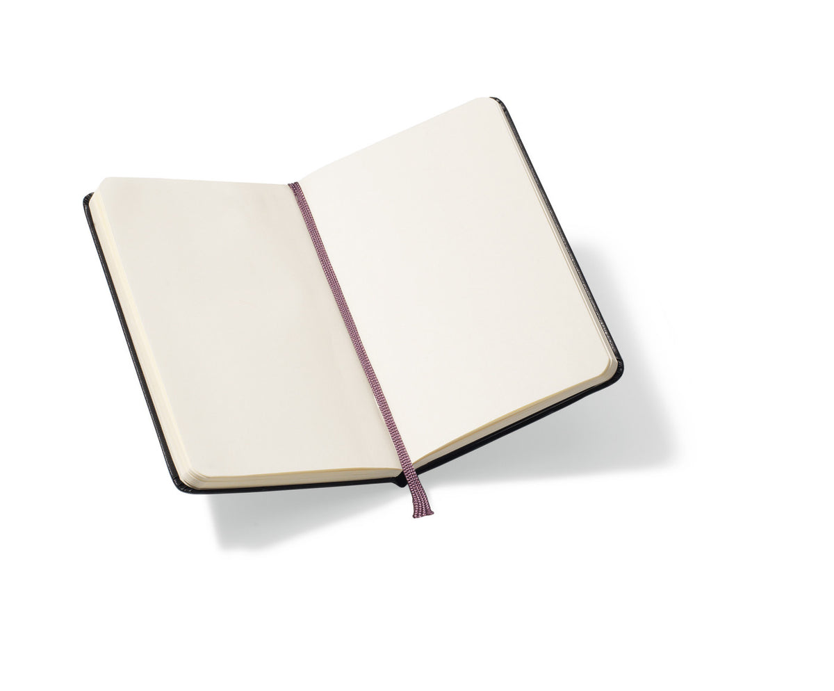Moleskine Hard Cover Plain Notebook, Pocket Debossing - Black - View 2