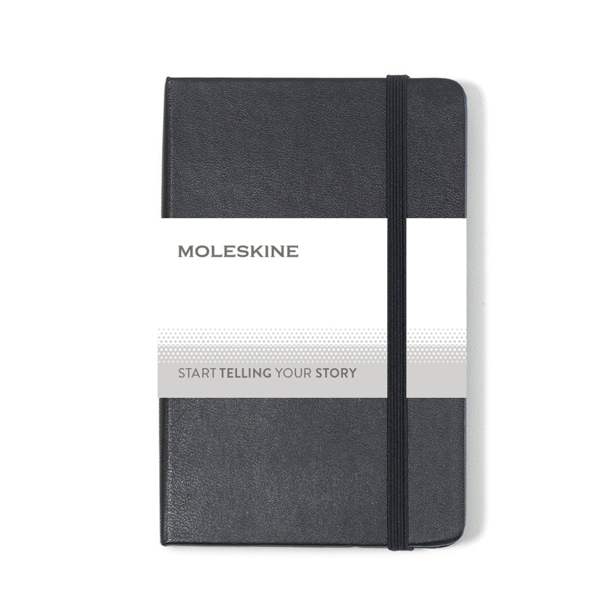 Moleskine Hard Cover Plain Notebook, Pocket Debossing - Black - View 5