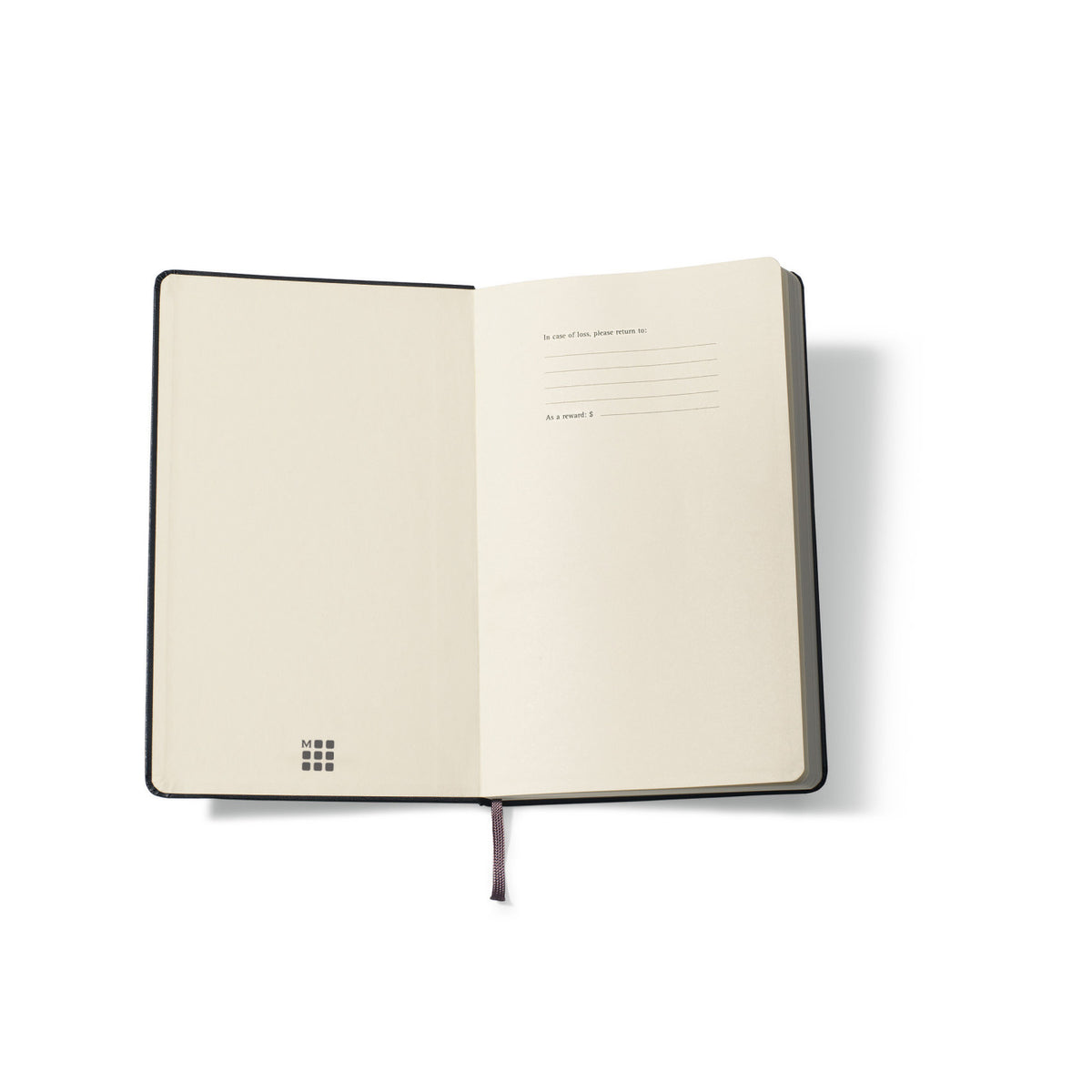 Moleskine Hard Cover Ruled Notebook, Large - Black - View 5