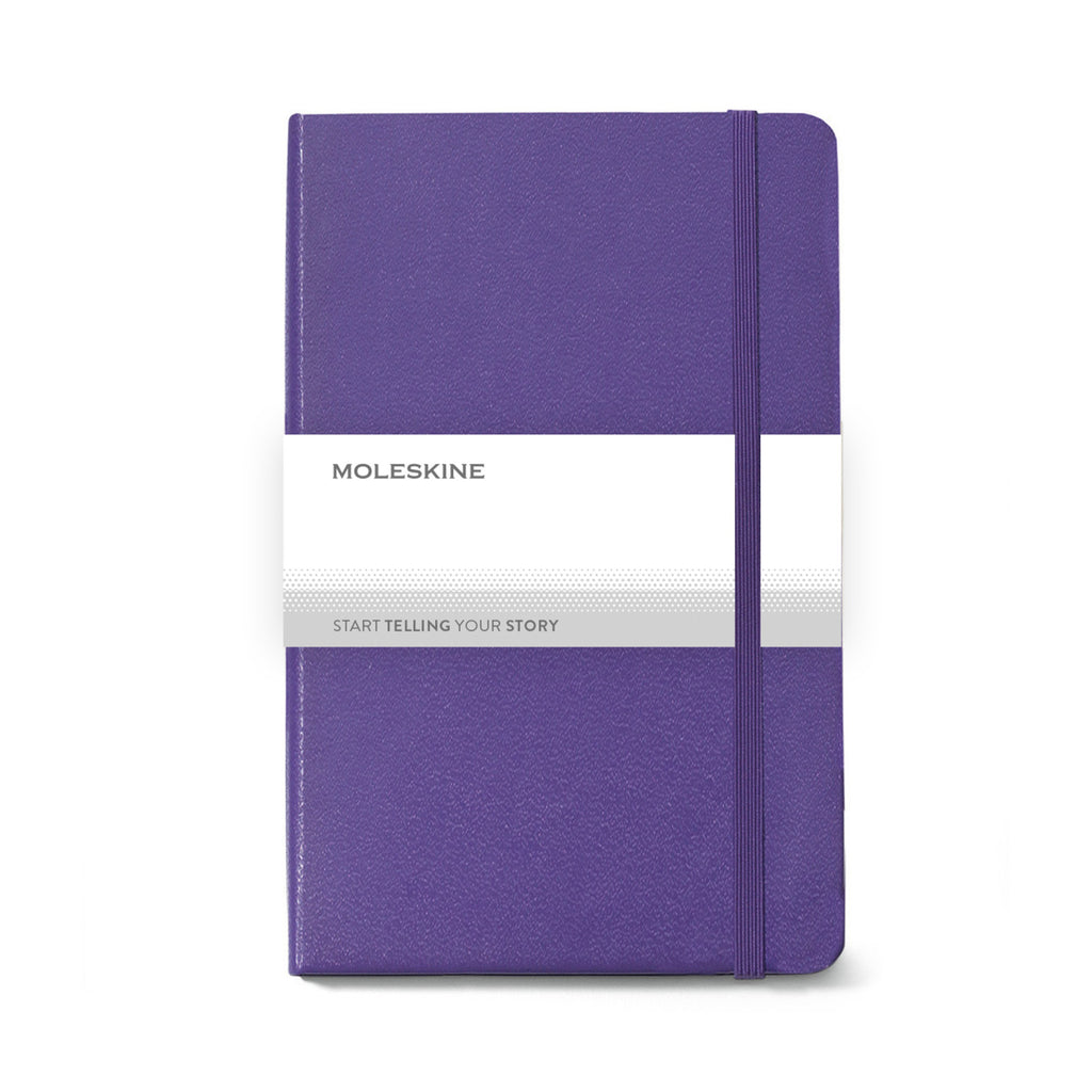 Moleskine Hard Cover Ruled Notebook, Large - Brilliant Violet - View 4