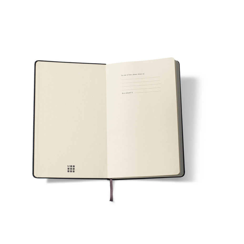 Moleskine Hard Cover Ruled Notebook, Large Debossing - Black - View 5