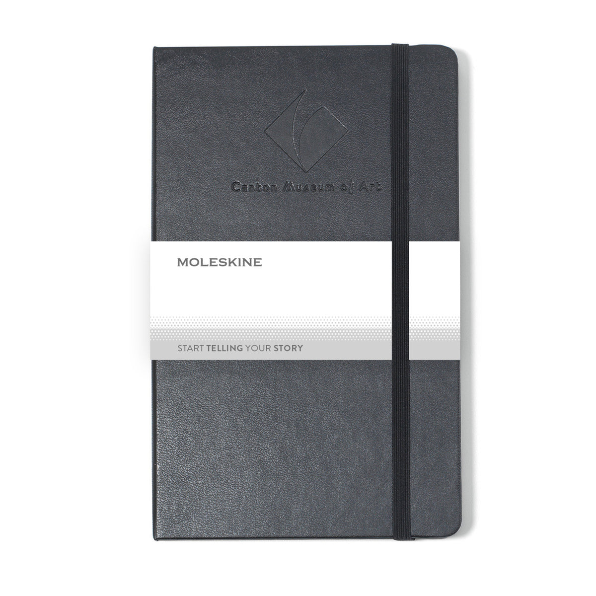 Moleskine Hard Cover Ruled Notebook, Large Debossing - Black - View 6