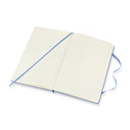 Moleskine Hard Cover Ruled Notebook, Large Debossing - Hydrangea Blue - View 3