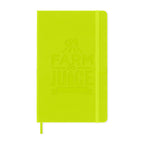 Moleskine Hard Cover Ruled Notebook, Large Debossing - Lemon Green - View 1
