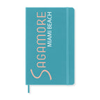 Moleskine Hard Cover Ruled Notebook, Large Debossing - Reef Blue - View 1