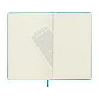 Moleskine Hard Cover Ruled Notebook, Large Debossing - Reef Blue - View 4