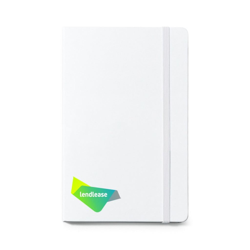Moleskine Hard Cover Ruled Notebook, Large Debossing - White - View 1