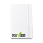 Moleskine Hard Cover Ruled Notebook, Large Debossing - White - View 2