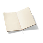 Moleskine Hard Cover Ruled Notebook, Large Debossing - White - View 3