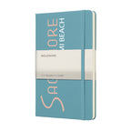 Moleskine Hard Cover Ruled Notebook, Large Full Color - Reef Blue - View 5