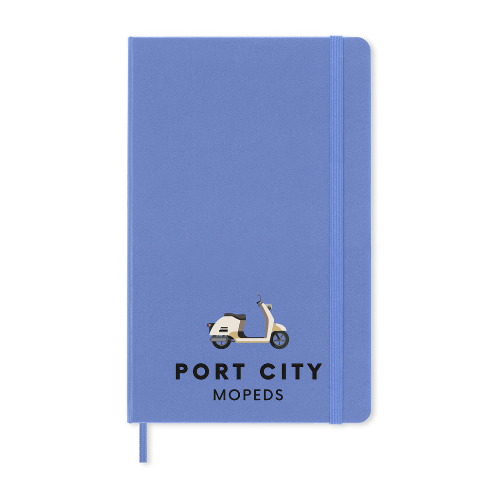 Moleskine Hard Cover Ruled Notebook, Large - Hydrangea Blue - View 1