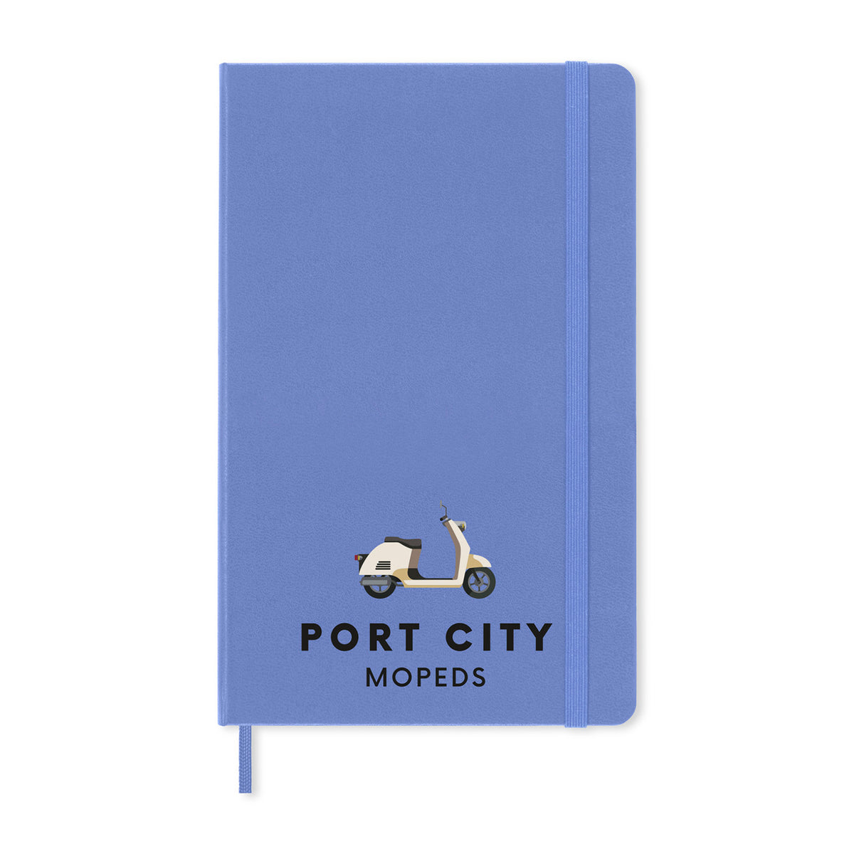 Moleskine Hard Cover Ruled Notebook, Large - Hydrangea Blue - View 1