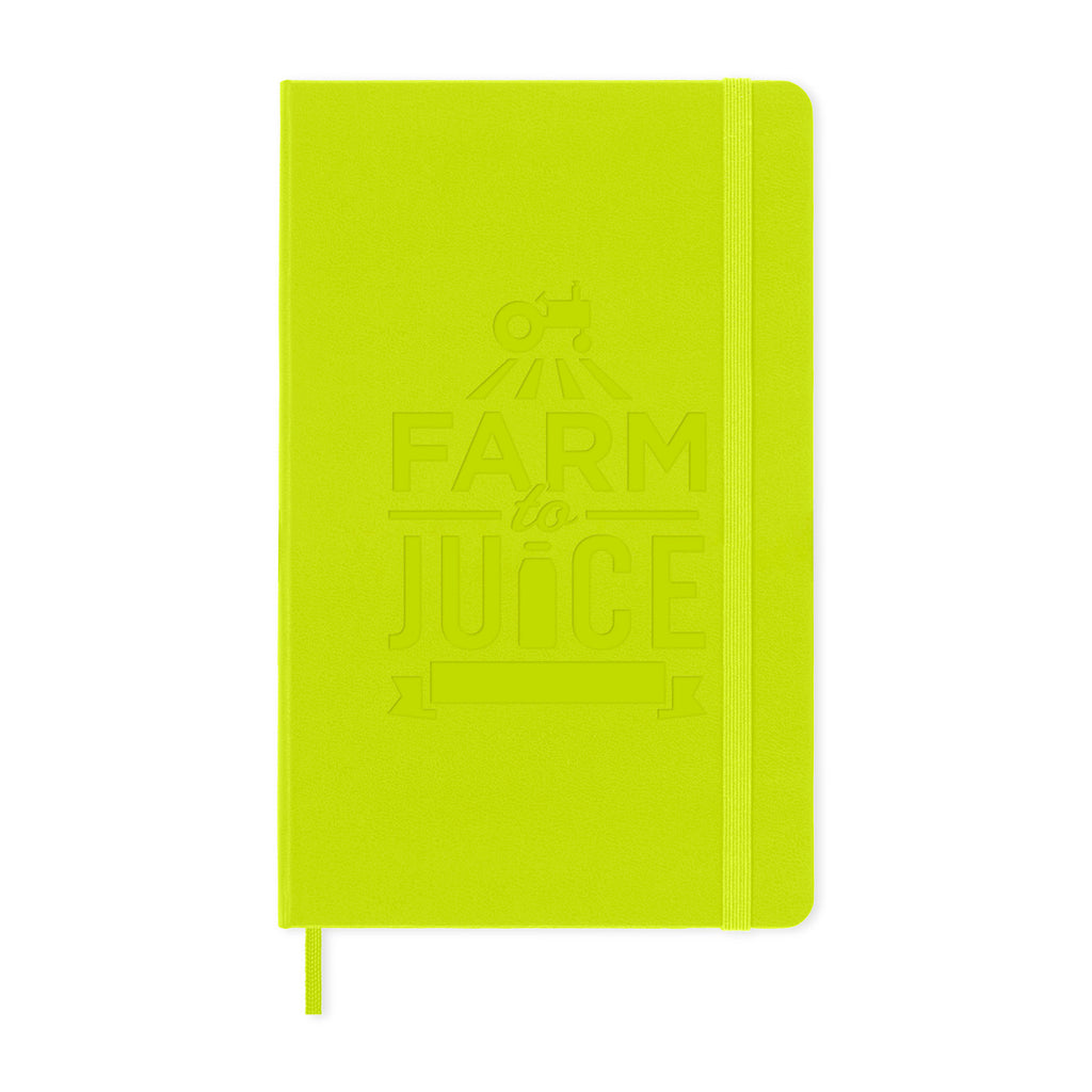 Moleskine Hard Cover Ruled Notebook, Large - Lemon Green - View 1