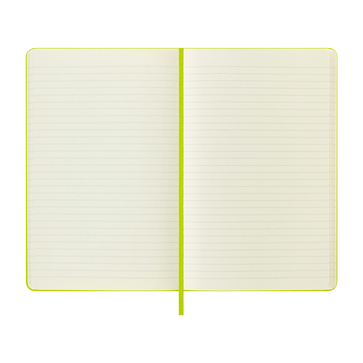 Moleskine Hard Cover Ruled Notebook, Large - Lemon Green - View 2