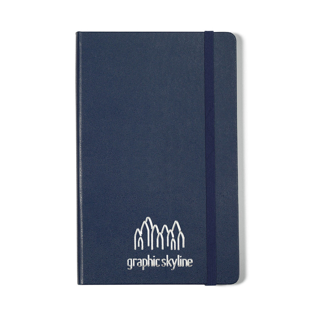 Moleskine Hard Cover Ruled Notebook, Large - Navy Blue - View 2