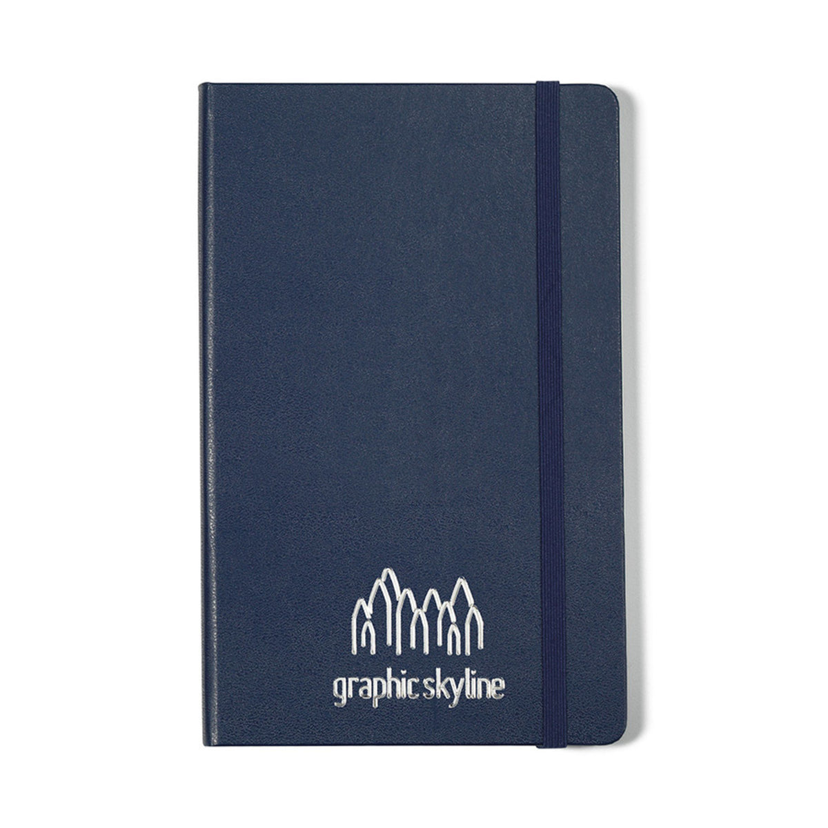 Moleskine Hard Cover Ruled Notebook, Large - Navy Blue - View 2
