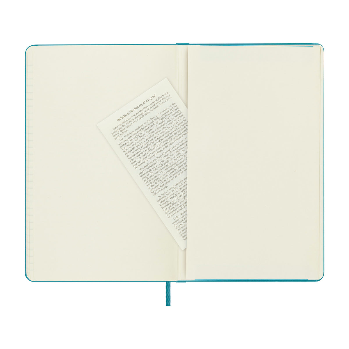 Moleskine Hard Cover Ruled Notebook, Large - Reef Blue - View 4