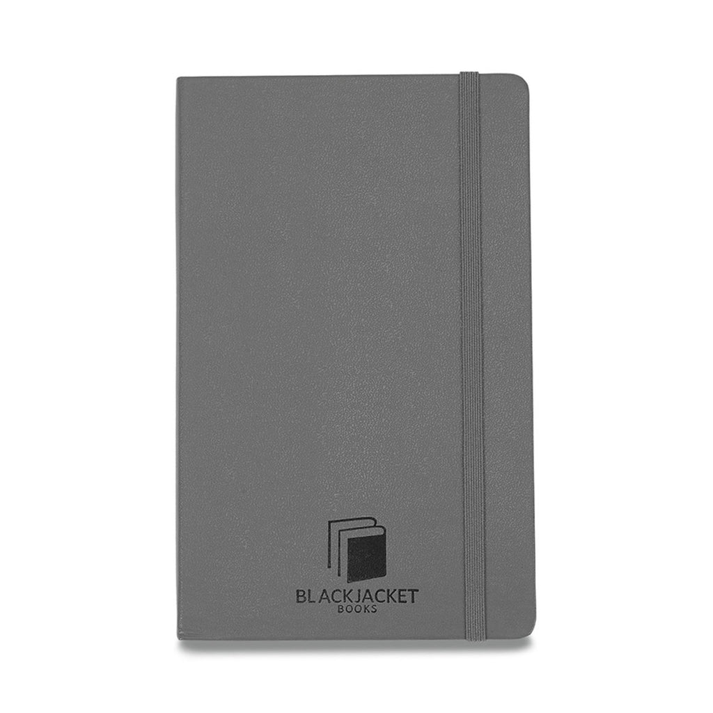 Moleskine Hard Cover Ruled Notebook, Large - Slate Grey - View 2