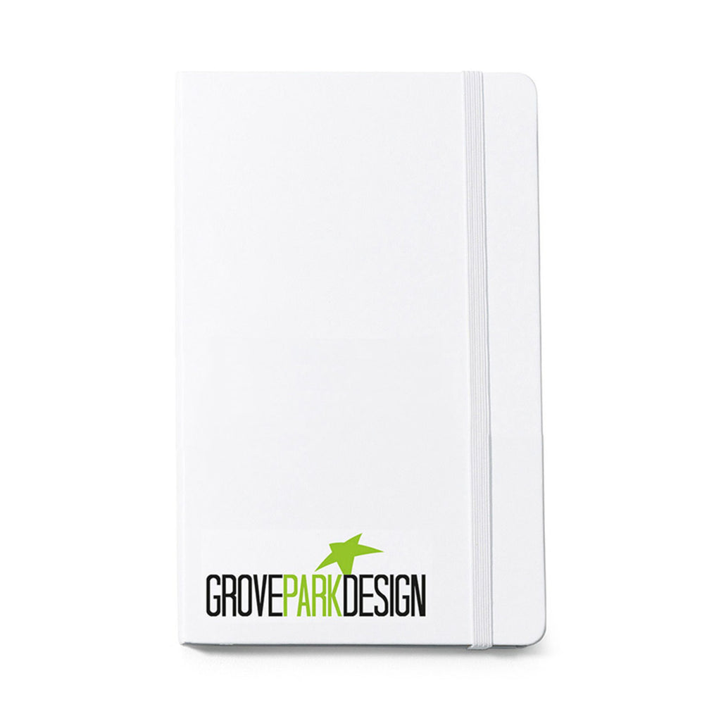 Moleskine Hard Cover Ruled Notebook, Large - White - View 2