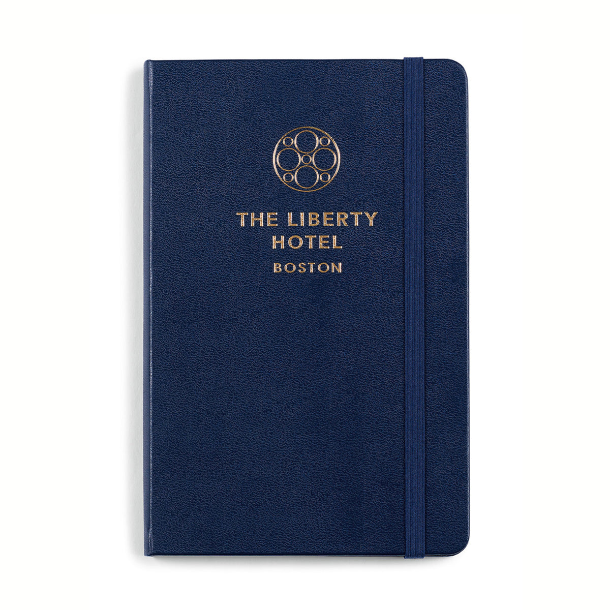 Moleskine Hard Cover Ruled Notebook, Medium Debossing - Navy Blue - View 3