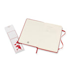 Moleskine Hard Cover Ruled Notebook, Medium Debossing - Scarlet Red - View 7
