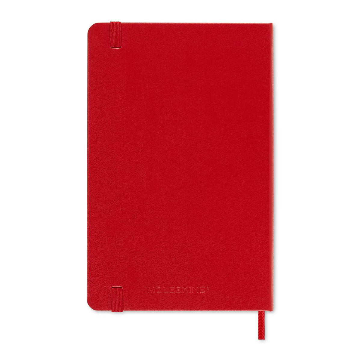 Moleskine Hard Cover Ruled Notebook, Medium Debossing - Scarlet Red - View 8