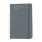 Moleskine Hard Cover Ruled Notebook, Medium Debossing - Slate Grey - View 1