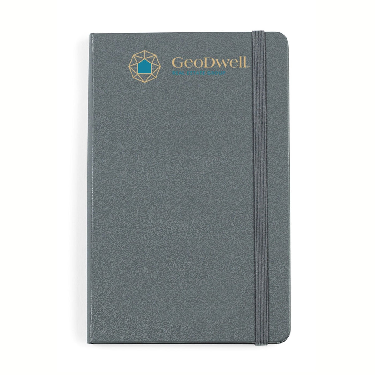 Moleskine Hard Cover Ruled Notebook, Medium Debossing - Slate Grey - View 1
