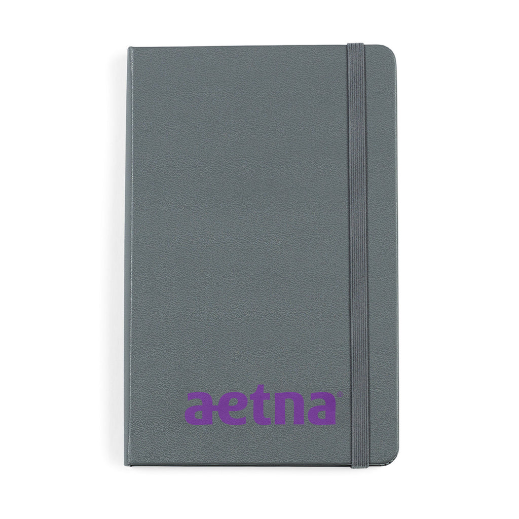 Moleskine Hard Cover Ruled Notebook, Medium Debossing - Slate Grey - View 3