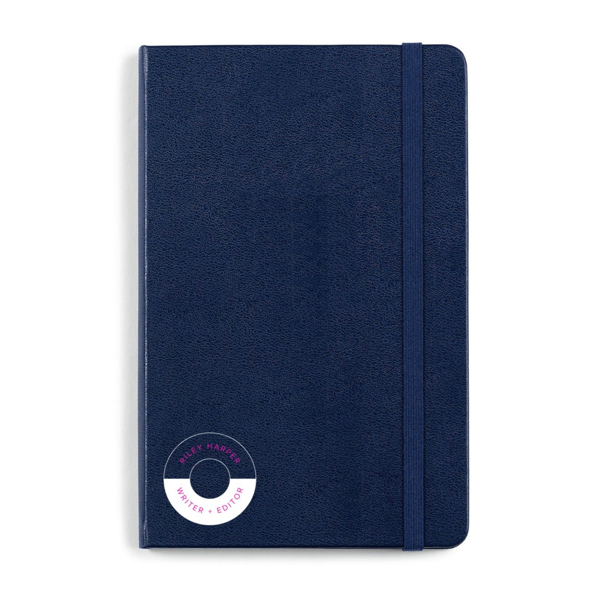 Moleskine Hard Cover Ruled Notebook, Medium Full Color - Navy Blue - View 1
