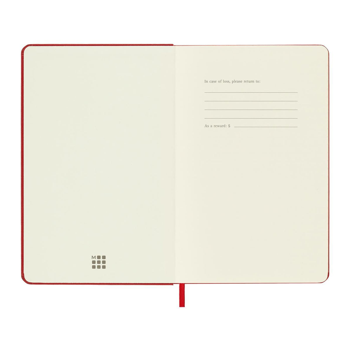 Moleskine Hard Cover Ruled Notebook, Medium Full Color - Scarlet Red - View 5