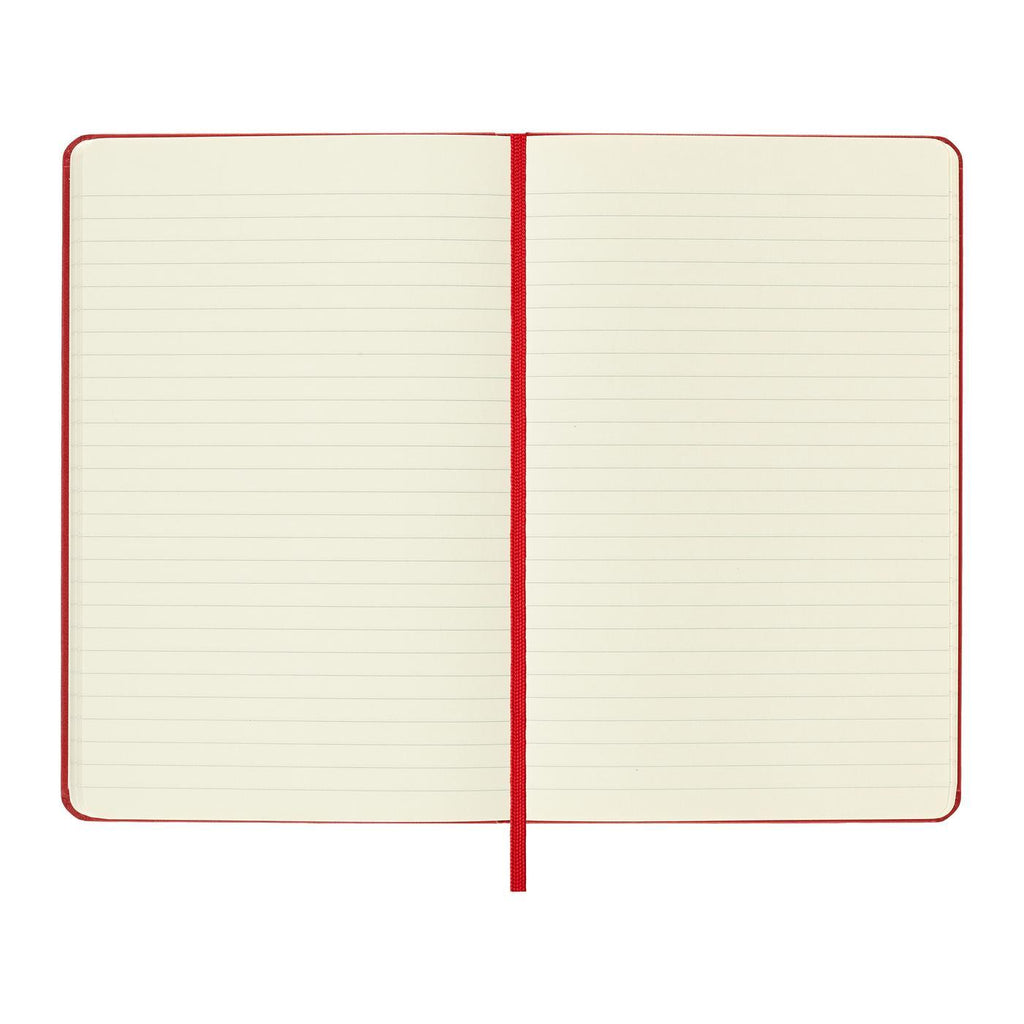 Moleskine Hard Cover Ruled Notebook, Medium Full Color - Scarlet Red - View 6