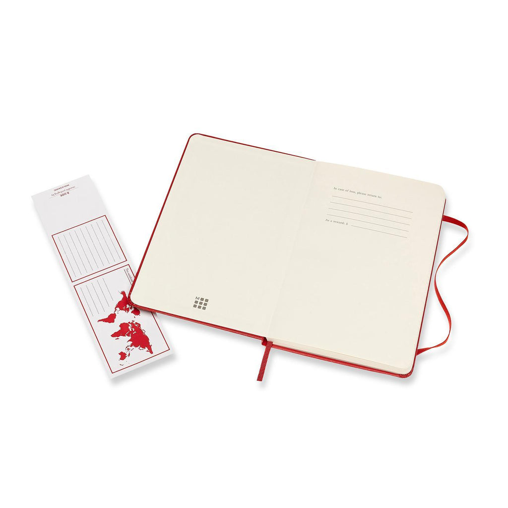 Moleskine Hard Cover Ruled Notebook, Medium Full Color - Scarlet Red - View 7